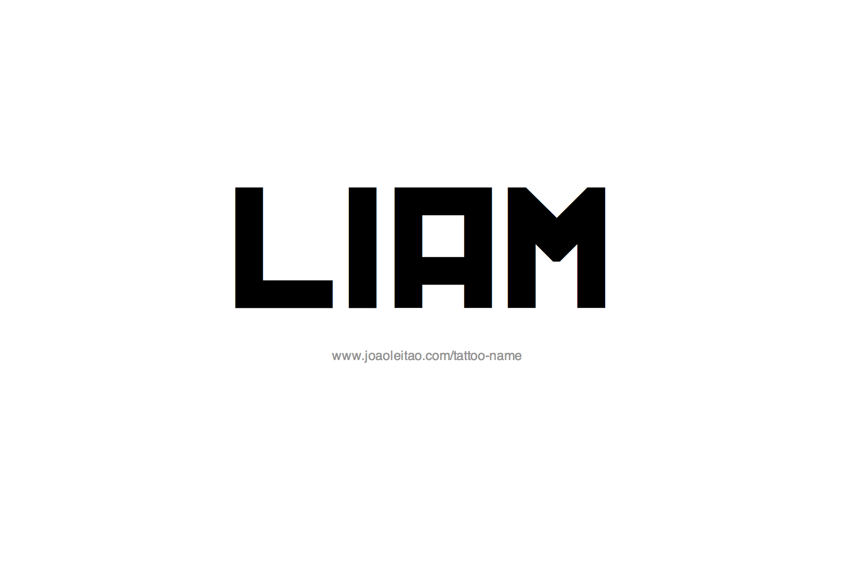 Tattoo Design Name Liam