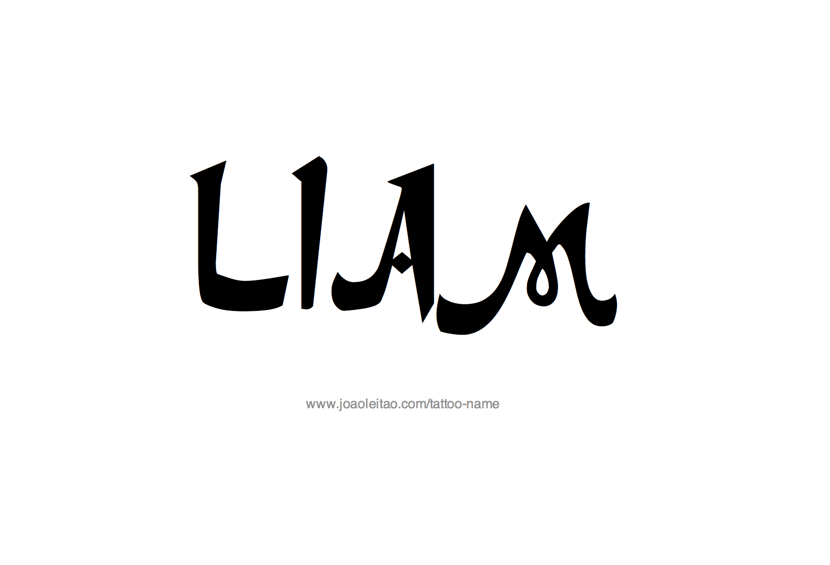 Tattoo Design Name Liam