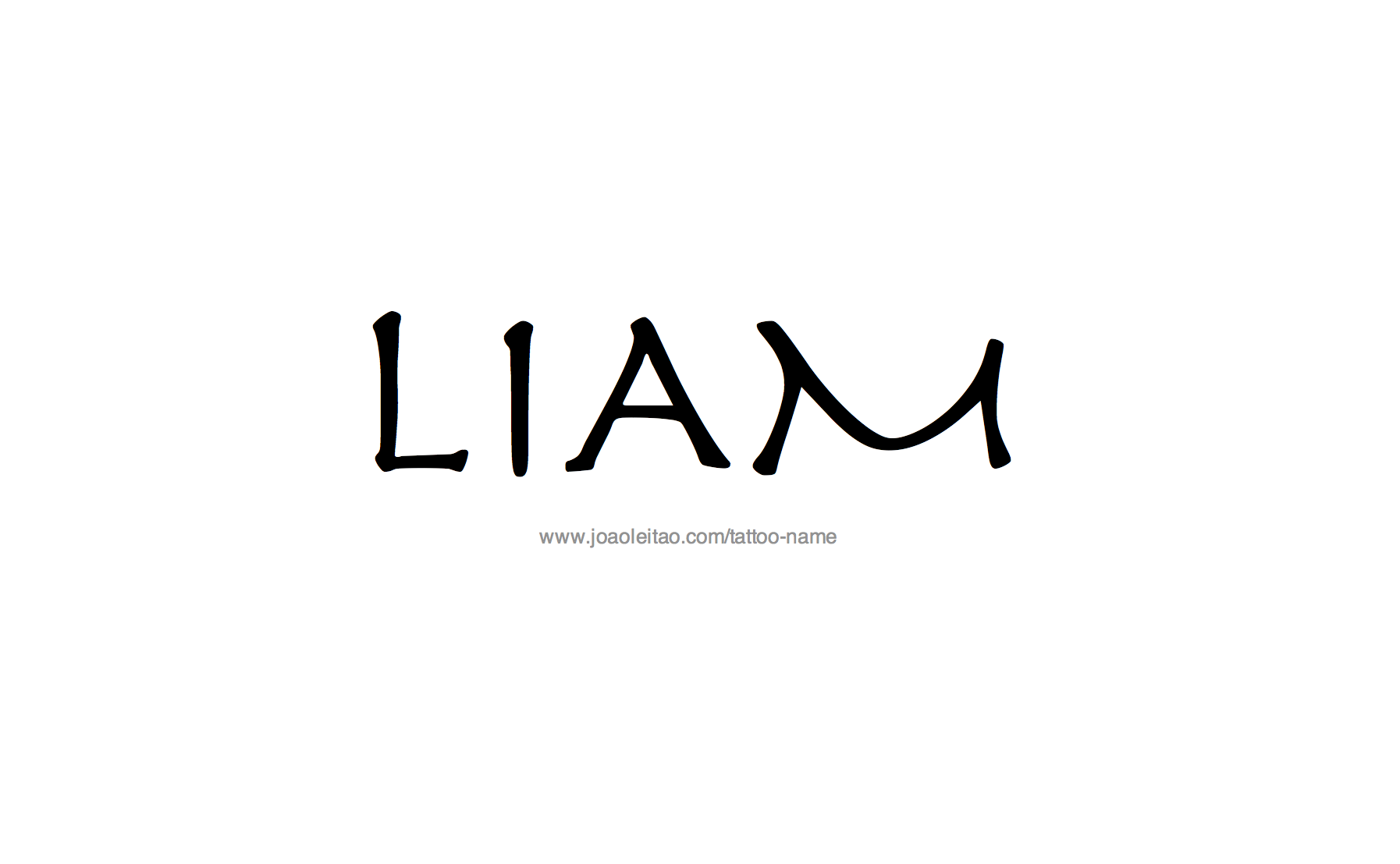 Tattoo Design Name Liam