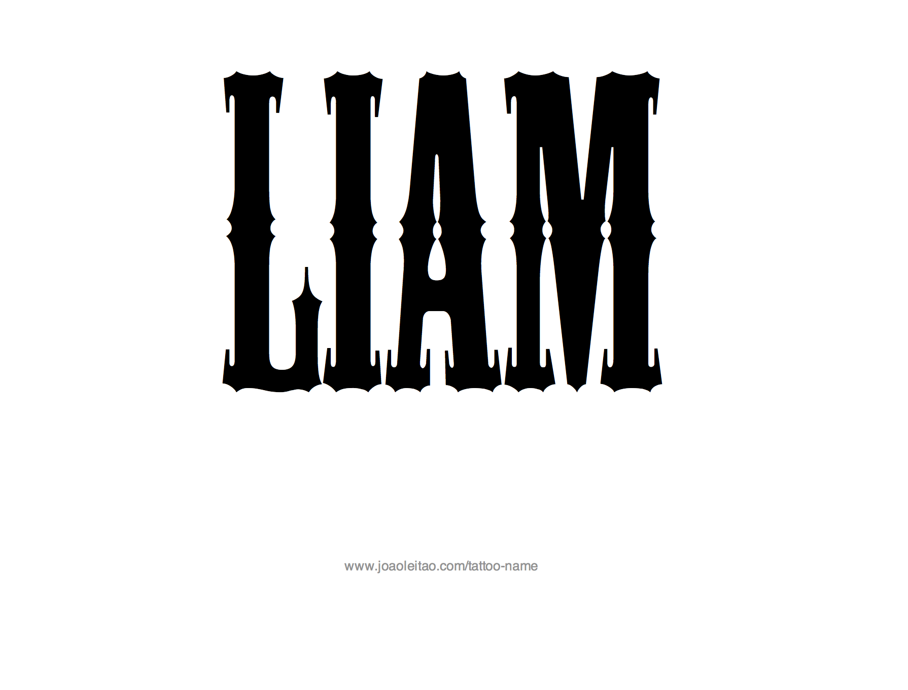 Tattoo Design Name Liam