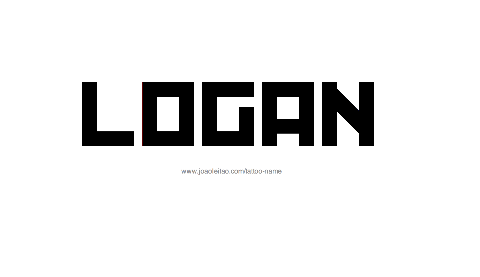 Tattoo Design Name Logan