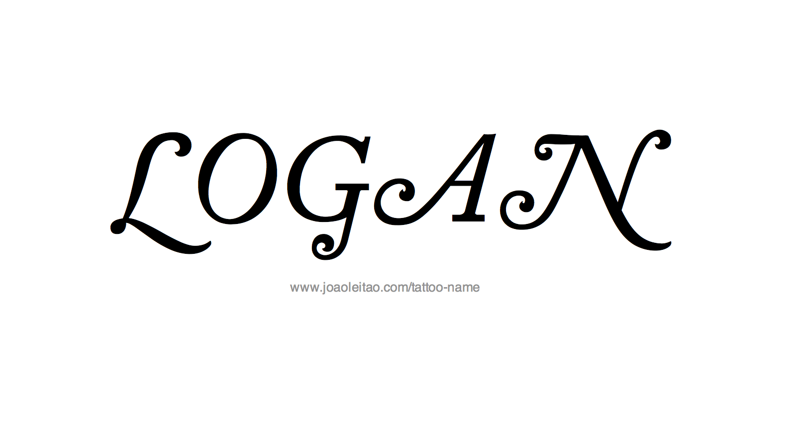 Tattoo Design Name Logan