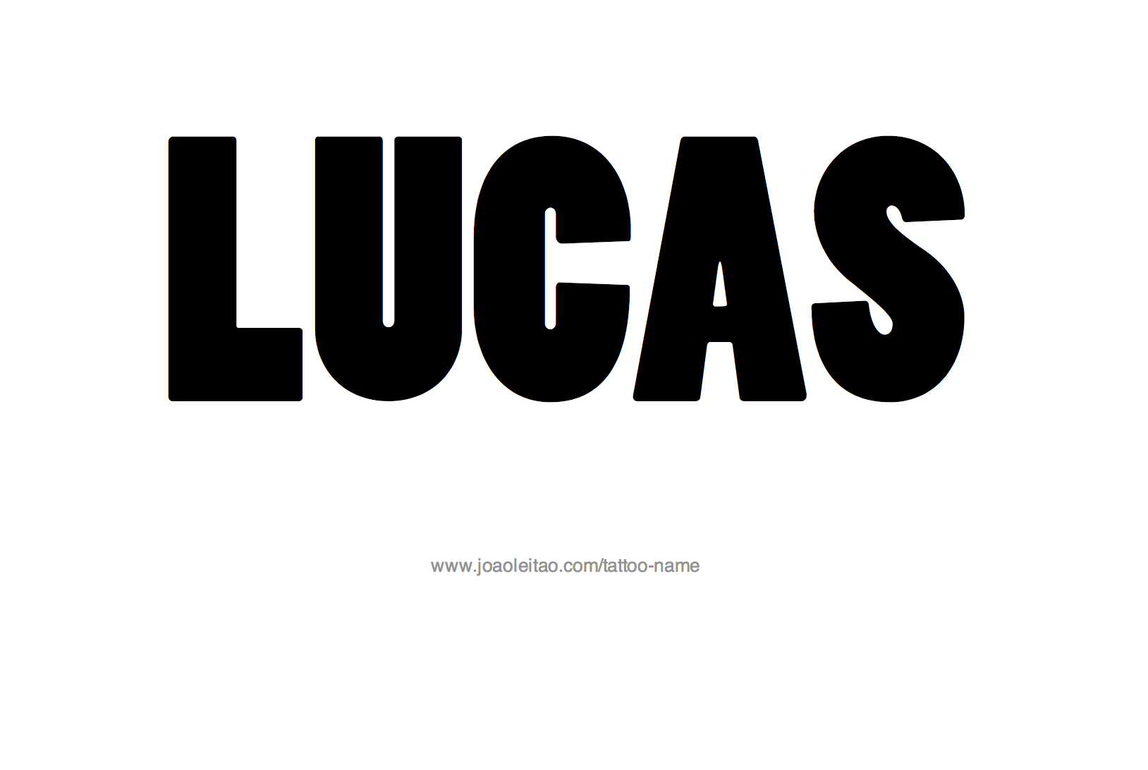 Tattoo Design Name Lucas