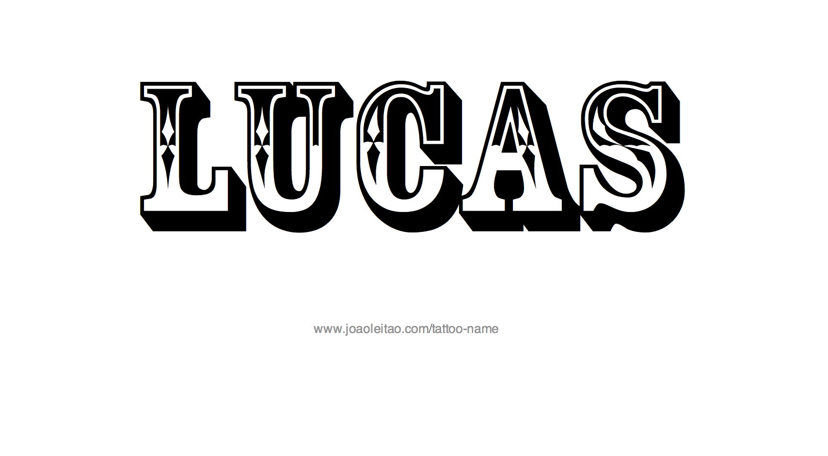 Tattoo Design Name Lucas