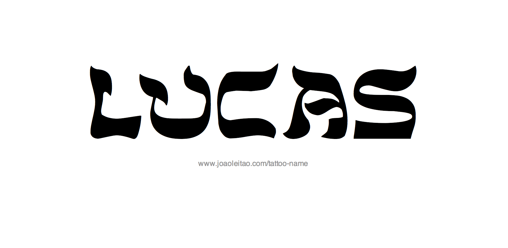 Tattoo Design Name Lucas