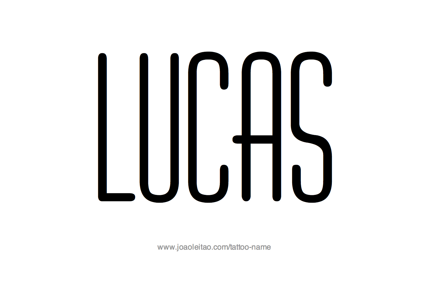 Tattoo Design Name Lucas