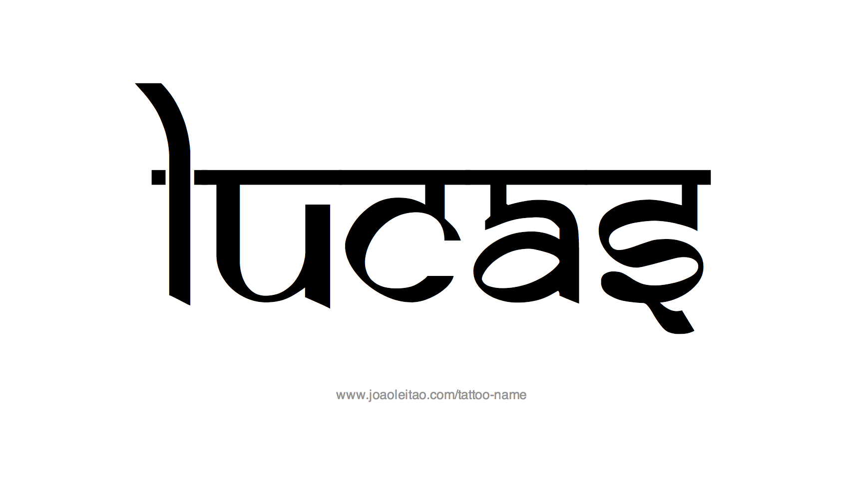 Tattoo Design Name Lucas