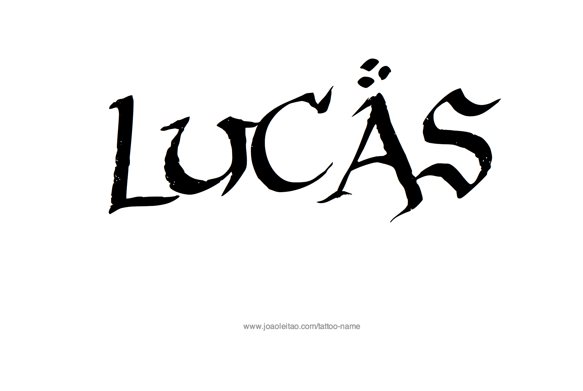 Tattoo Design Name Lucas