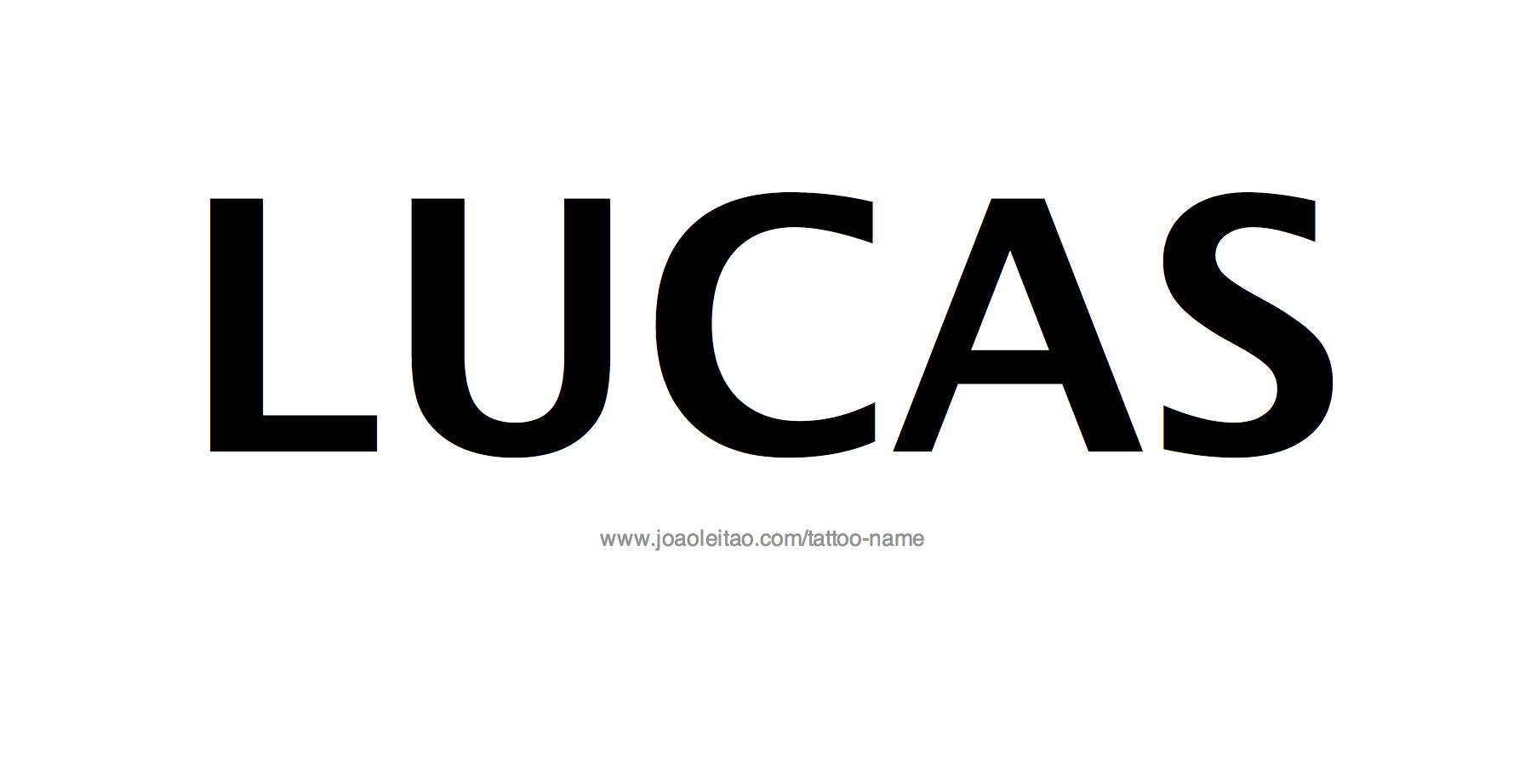 Tattoo Design Name Lucas