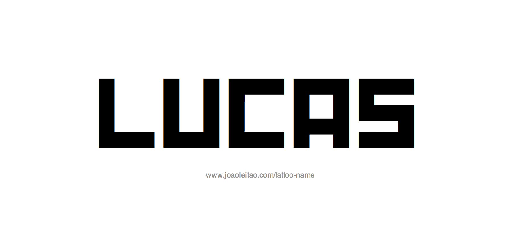 Tattoo Design Name Lucas