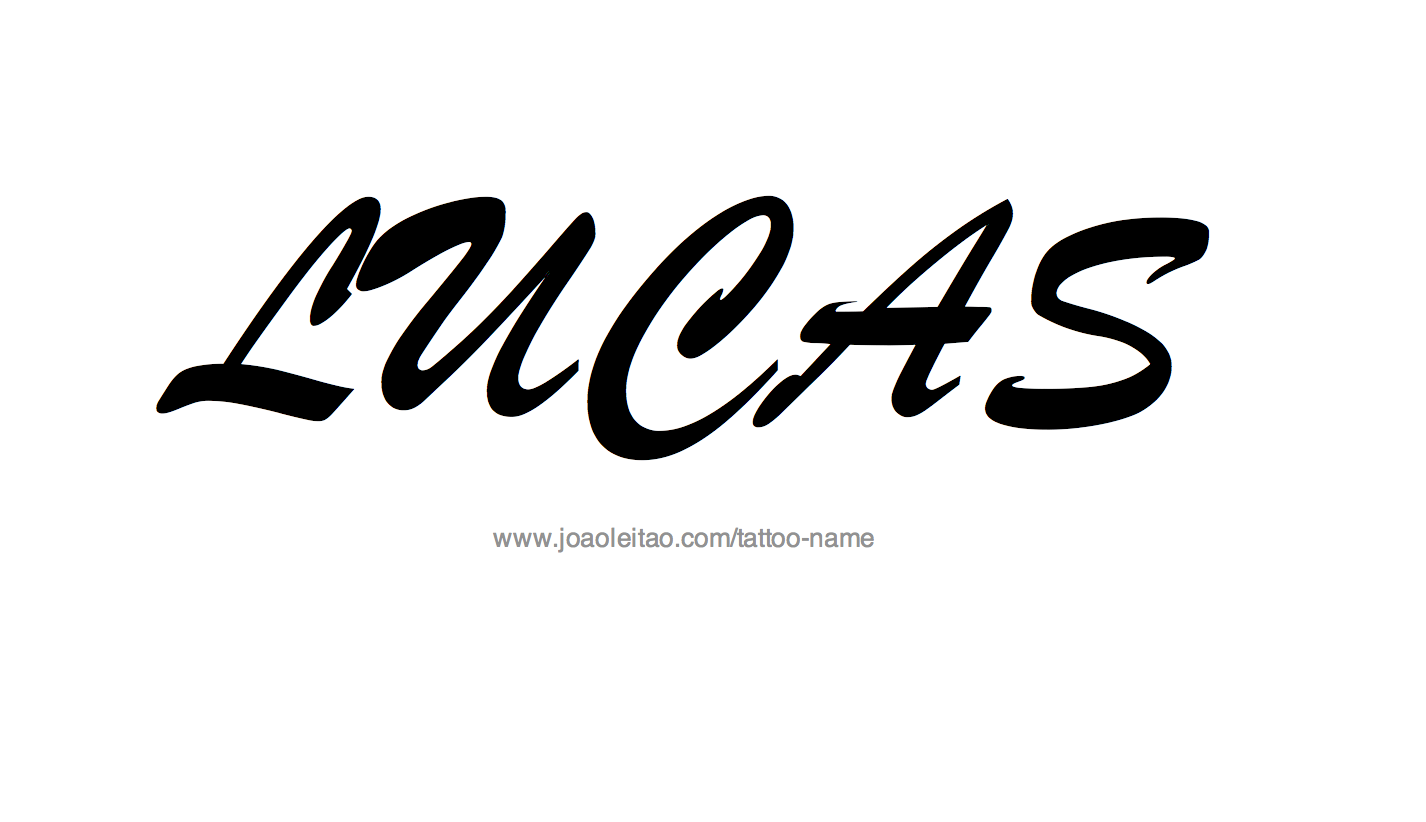 Tattoo Design Name Lucas