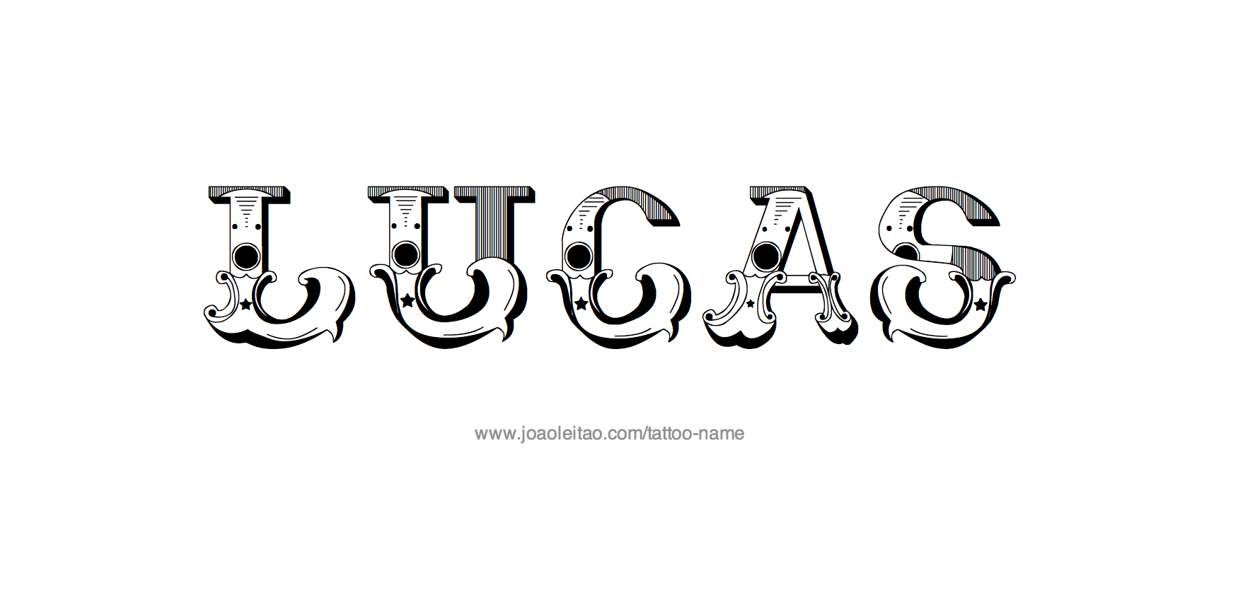 Tattoo Design Name Lucas