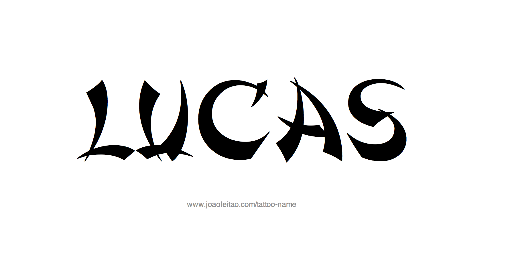 Tattoo Design Name Lucas