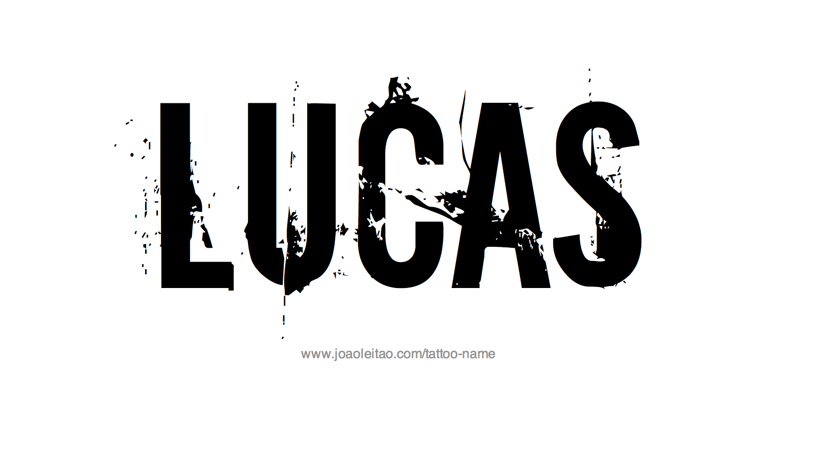 Tattoo Design Name Lucas