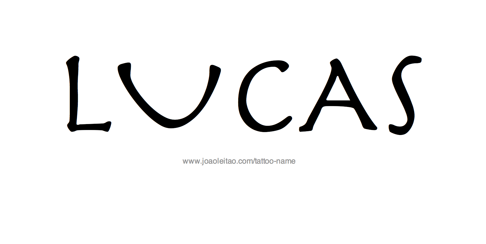 Tattoo Design Name Lucas