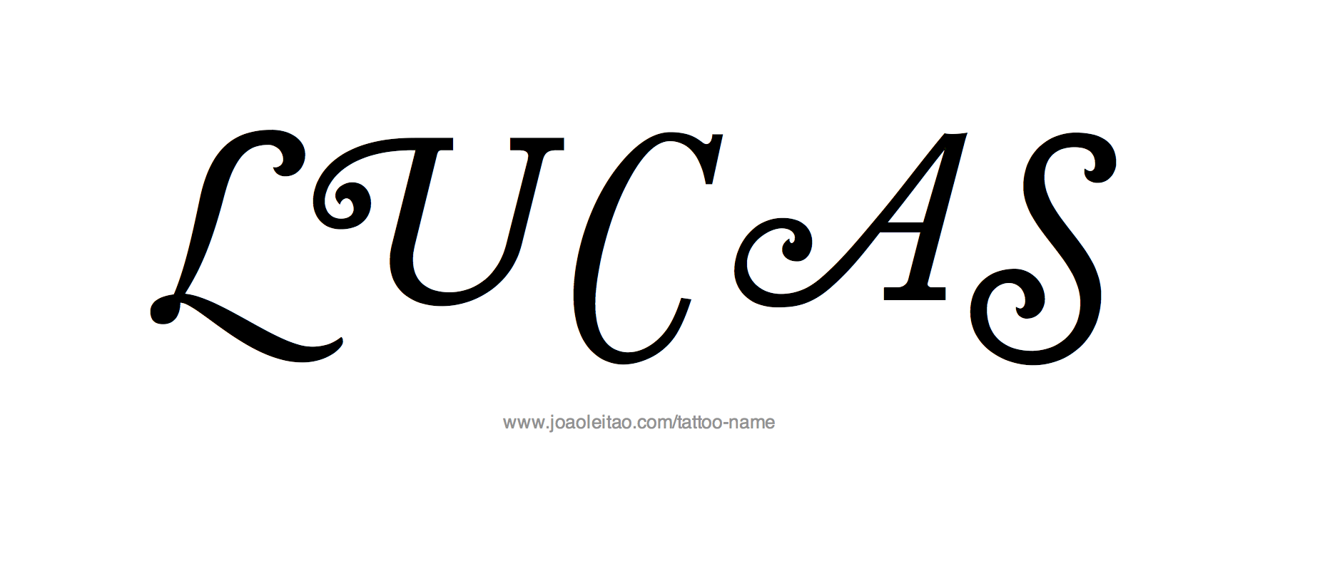 Tattoo Design Name Lucas