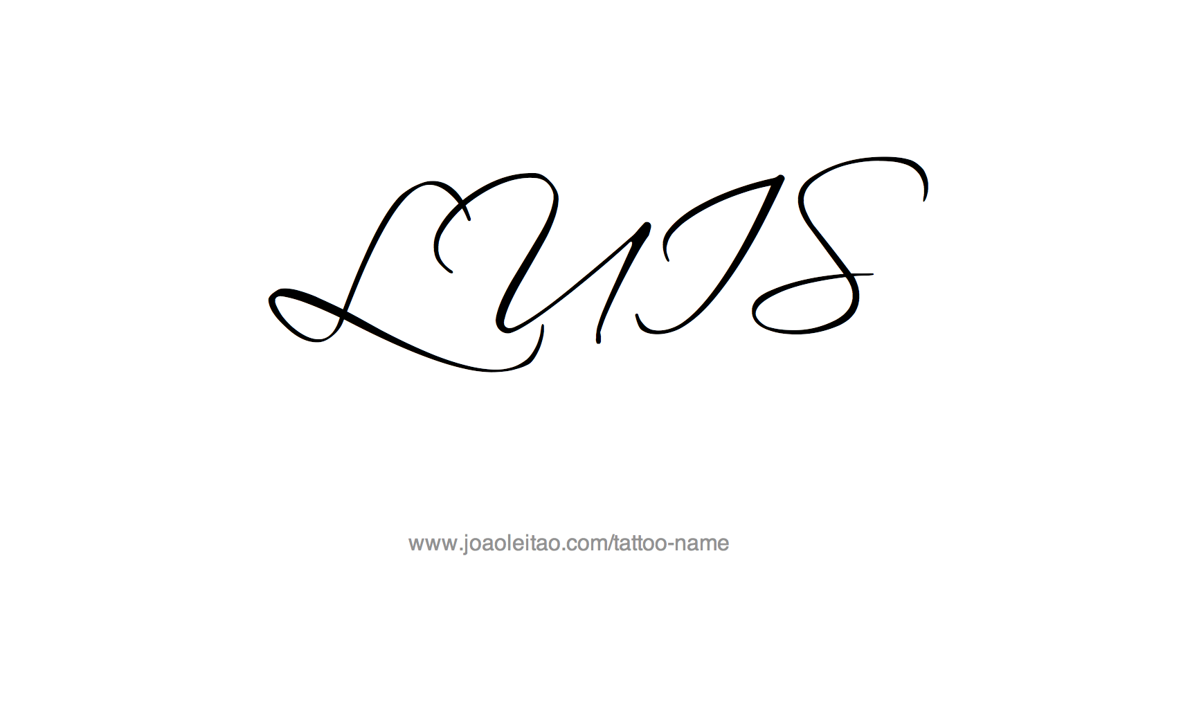 Tattoo Design Name Luis