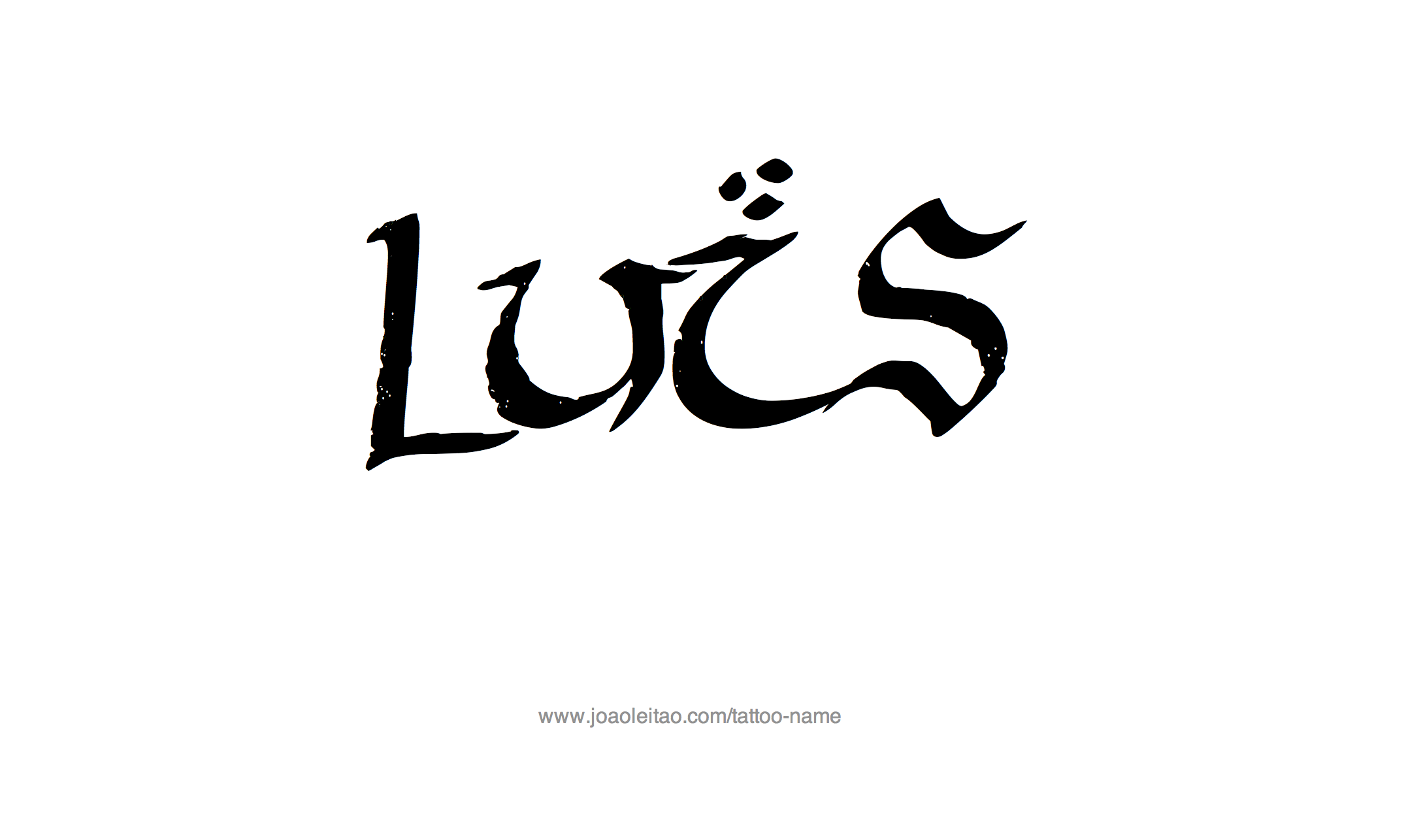 Tattoo Design Name Luis