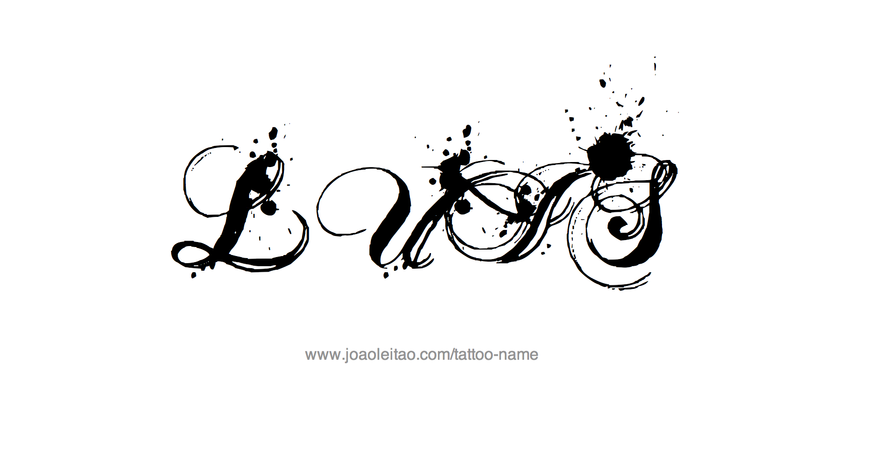 Tattoo Design Name Luis