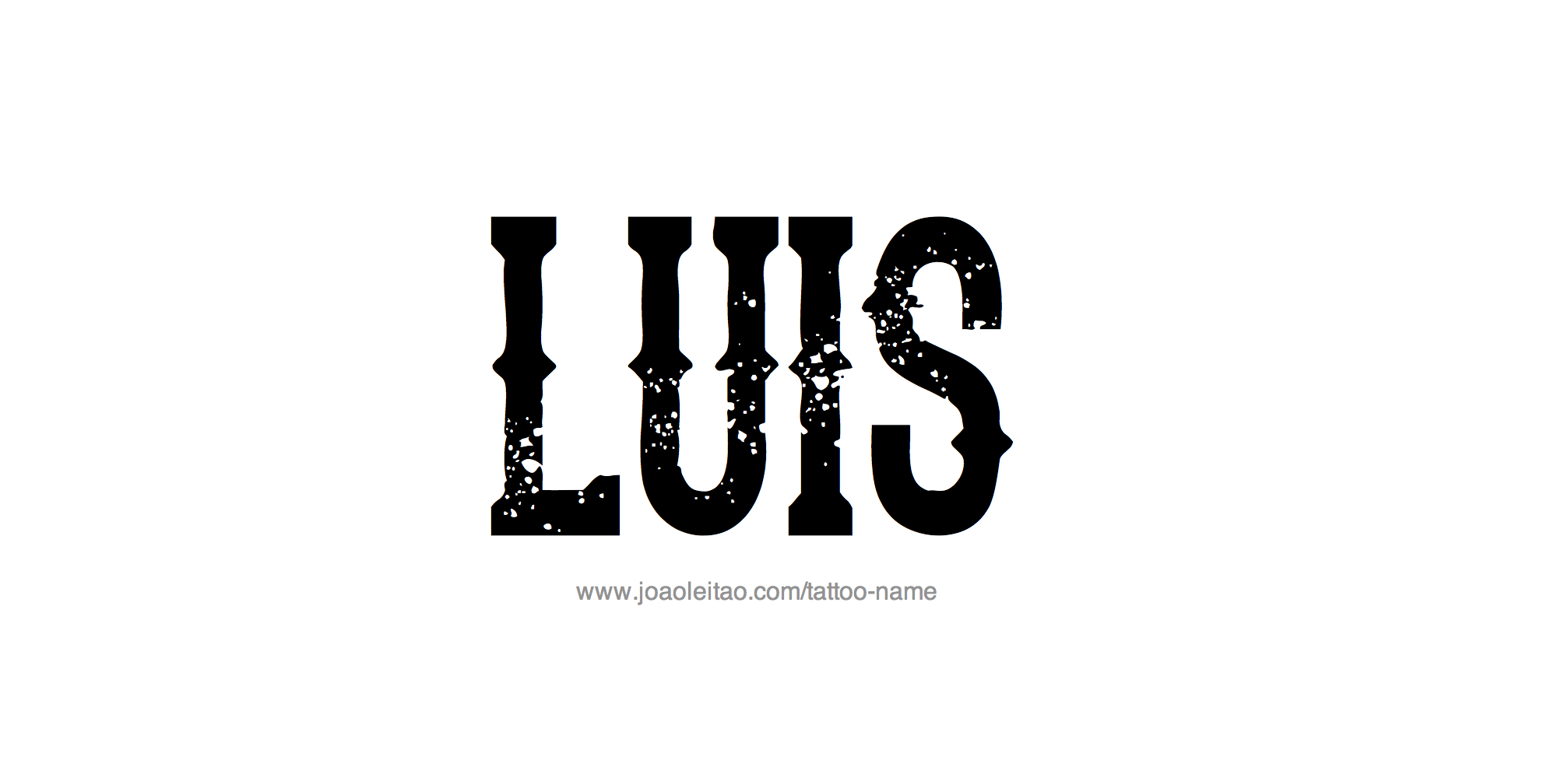 Tattoo Design Name Luis