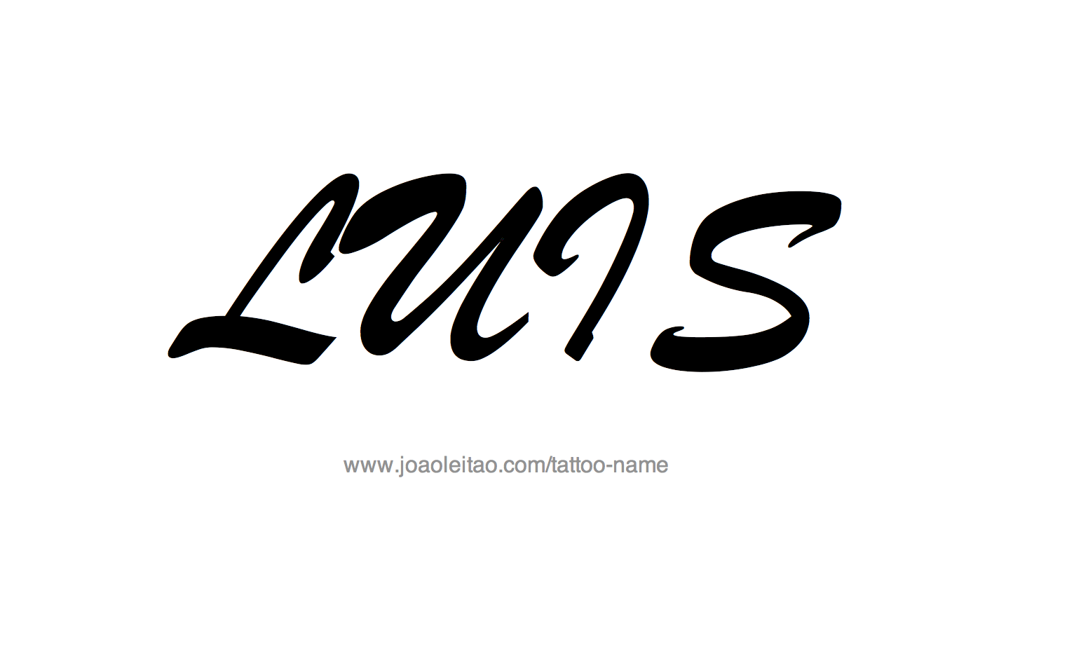 Tattoo Design Name Luis