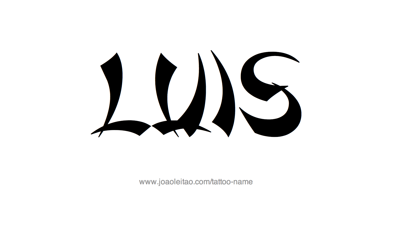 Tattoo Design Name Luis