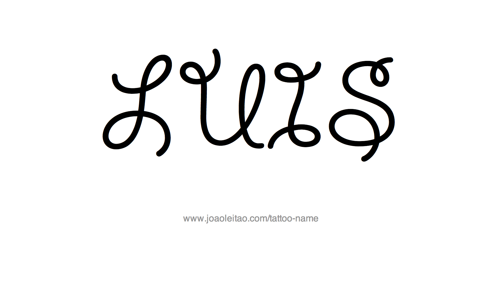 Tattoo Design Name Luis