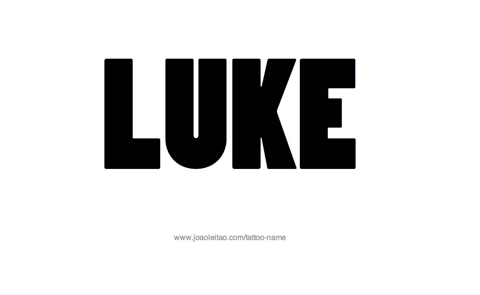 Tattoo Design Name Luke