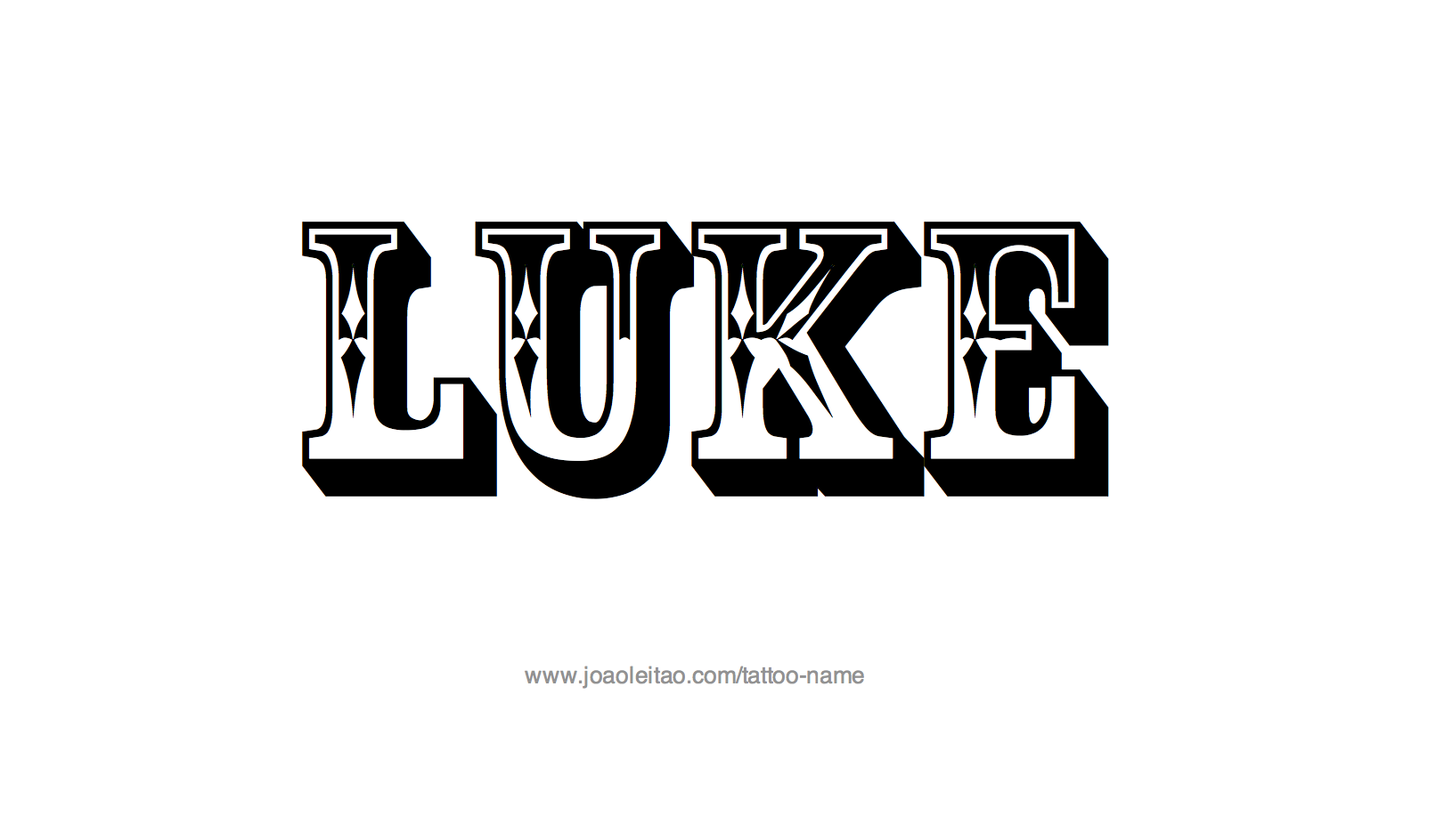 Tattoo Design Name Luke