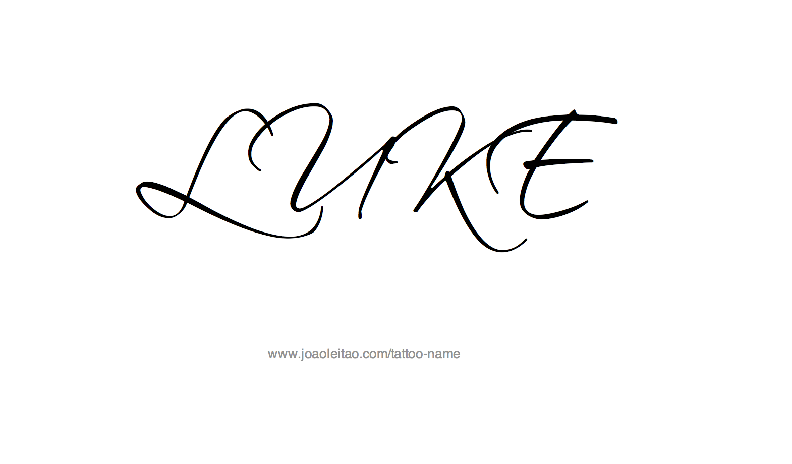 Tattoo Design Name Luke