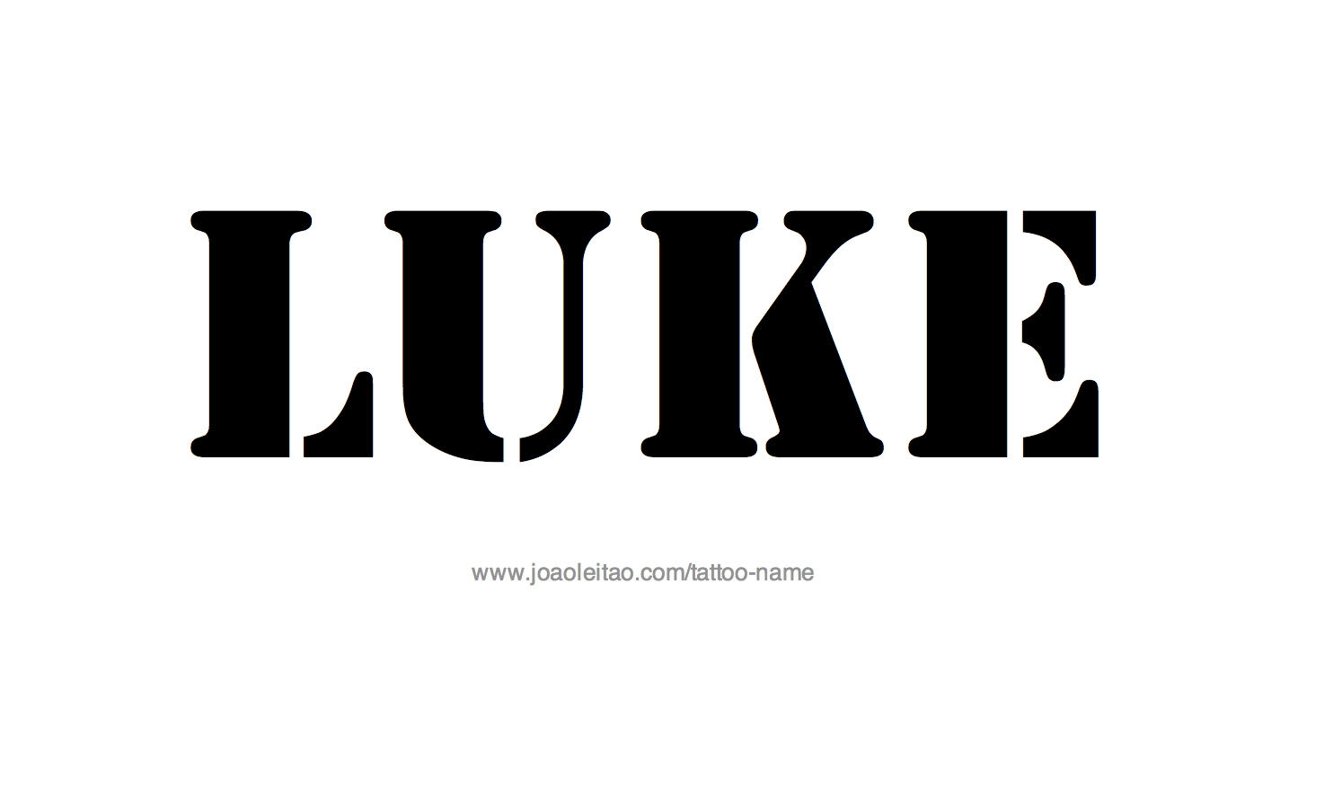 Tattoo Design Name Luke