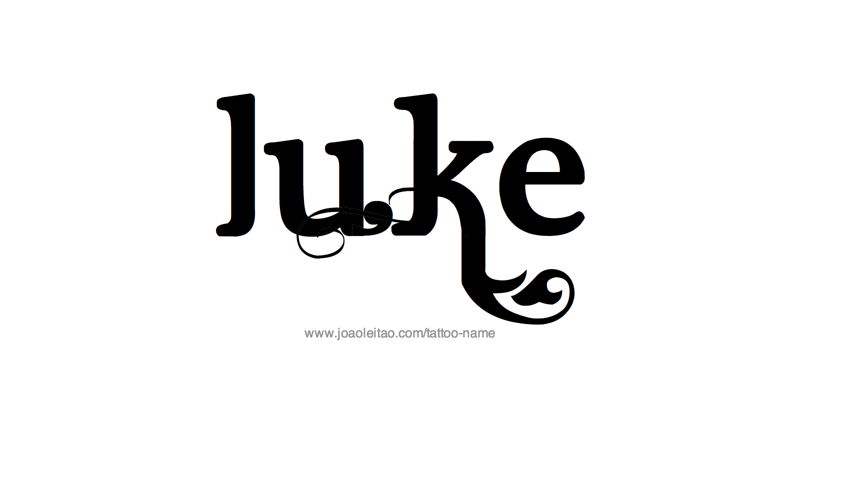 Tattoo Design Name Luke