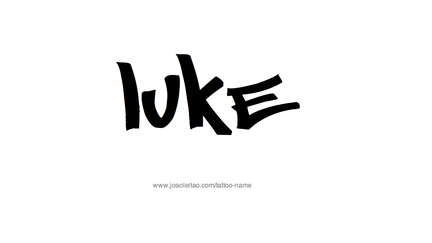 Tattoo Design Name Luke