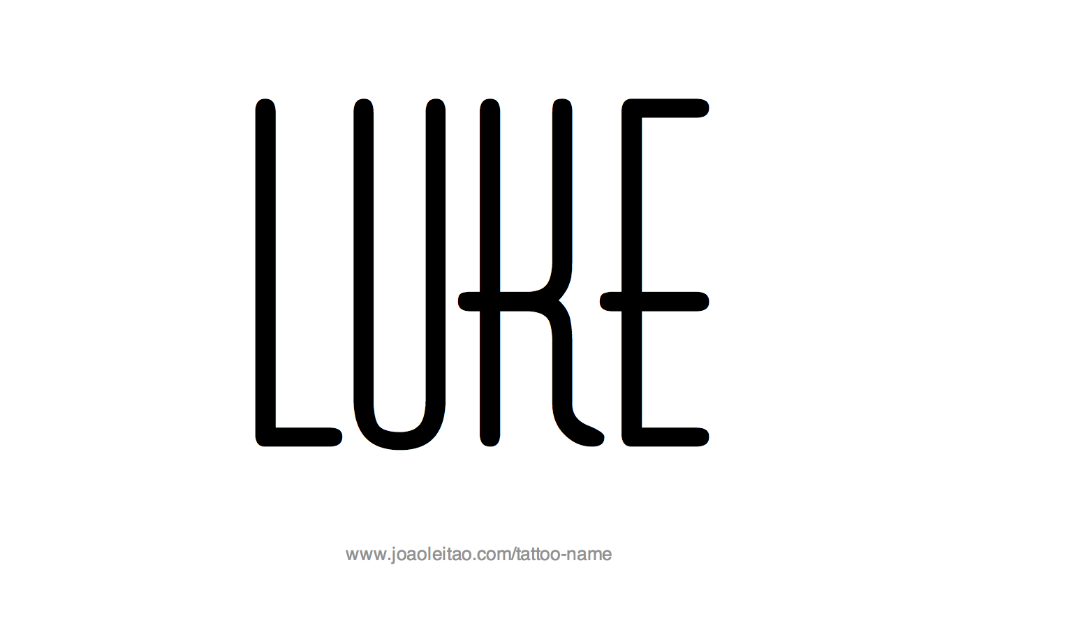 Tattoo Design Name Luke