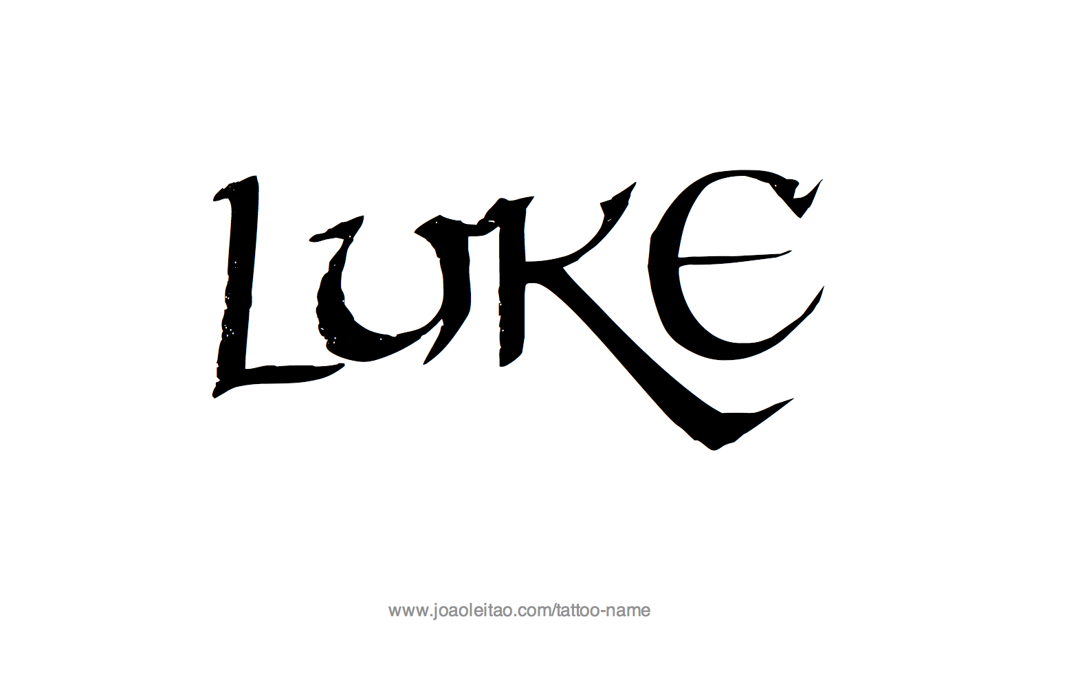 Tattoo Design Name Luke