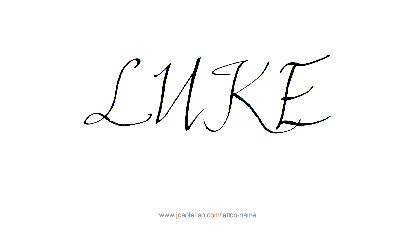 Tattoo Design Name Luke