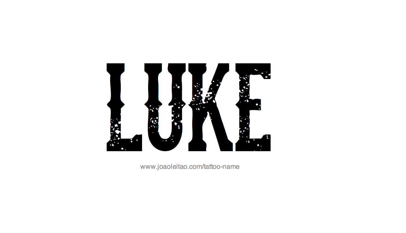 Tattoo Design Name Luke