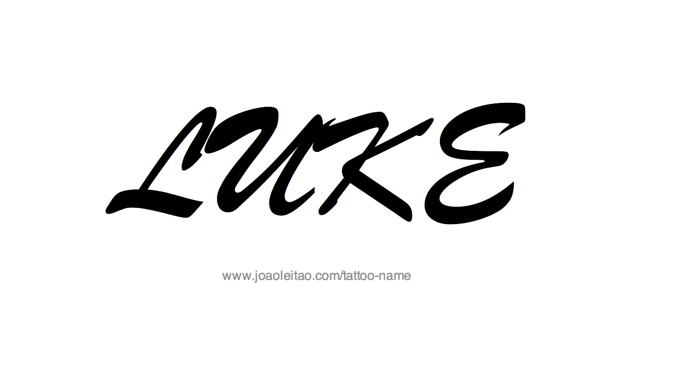 Tattoo Design Name Luke