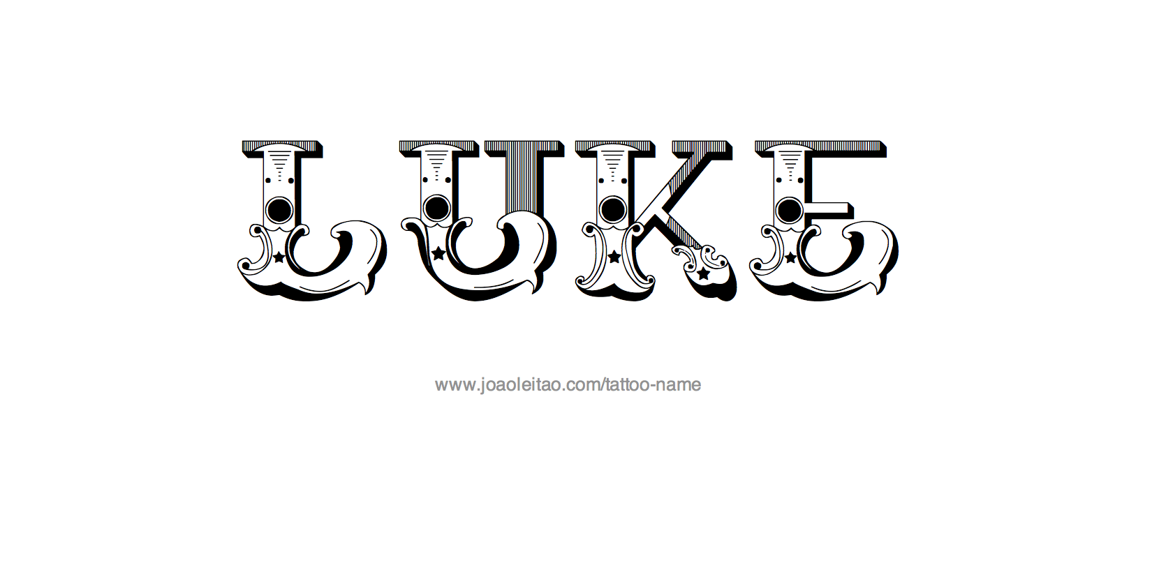 Tattoo Design Name Luke