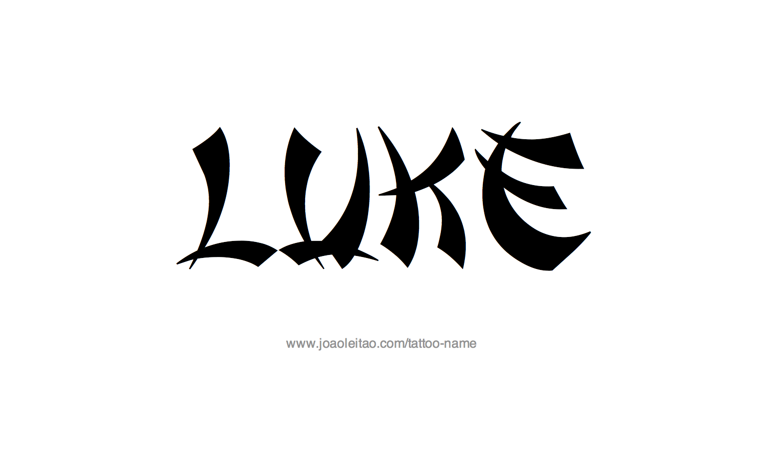 Tattoo Design Name Luke