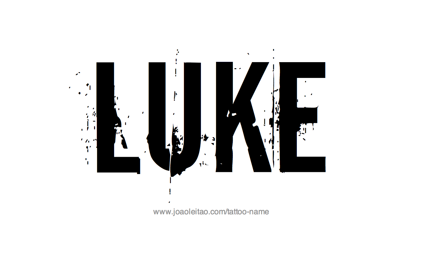 Tattoo Design Name Luke