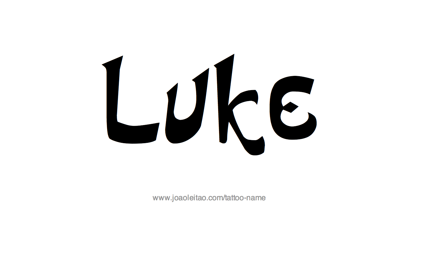 Tattoo Design Name Luke