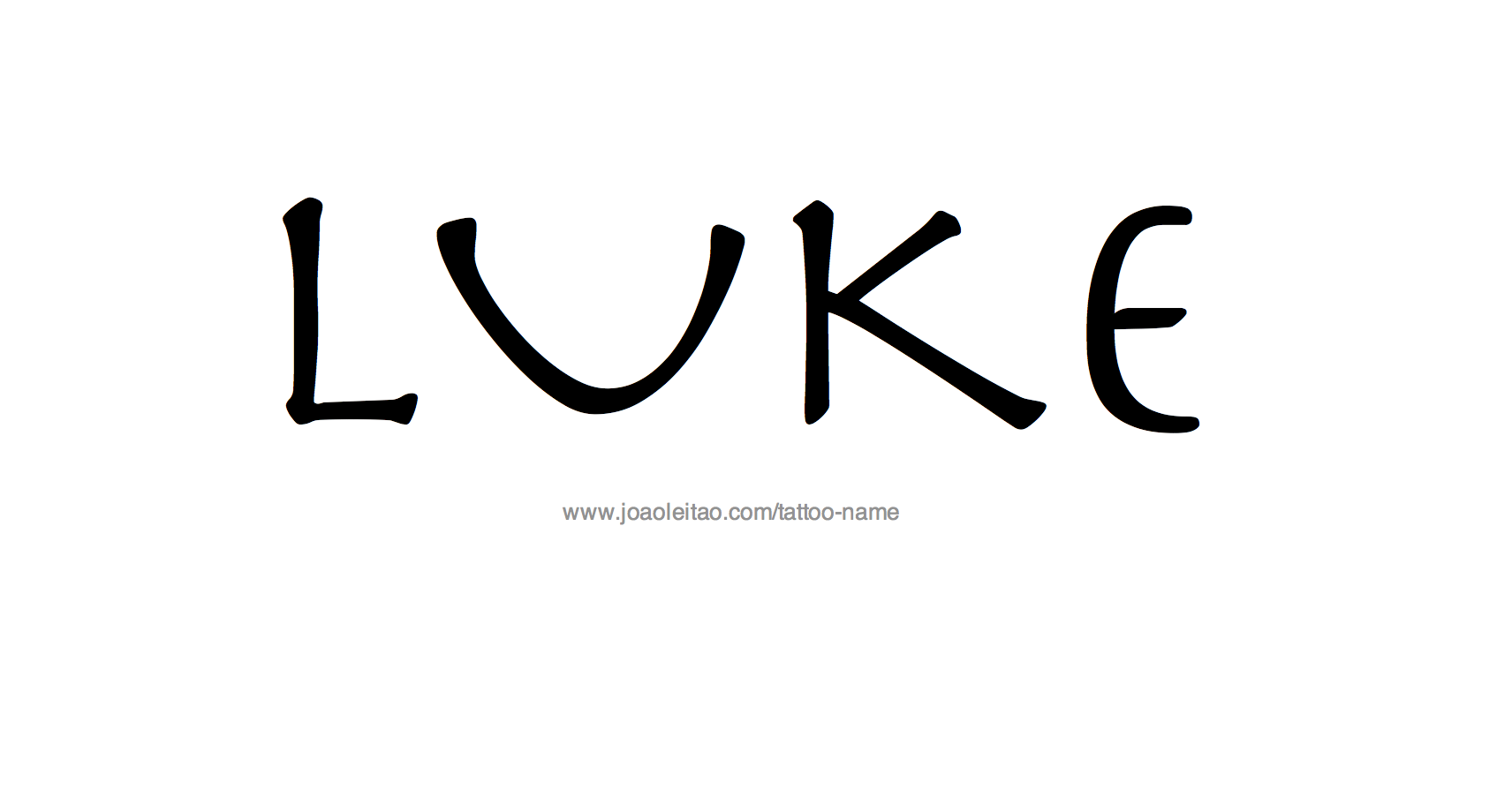 Tattoo Design Name Luke