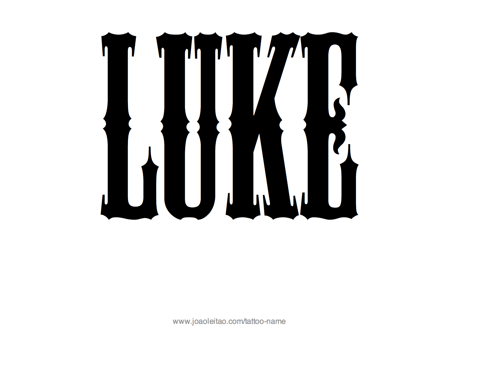 Tattoo Design Name Luke