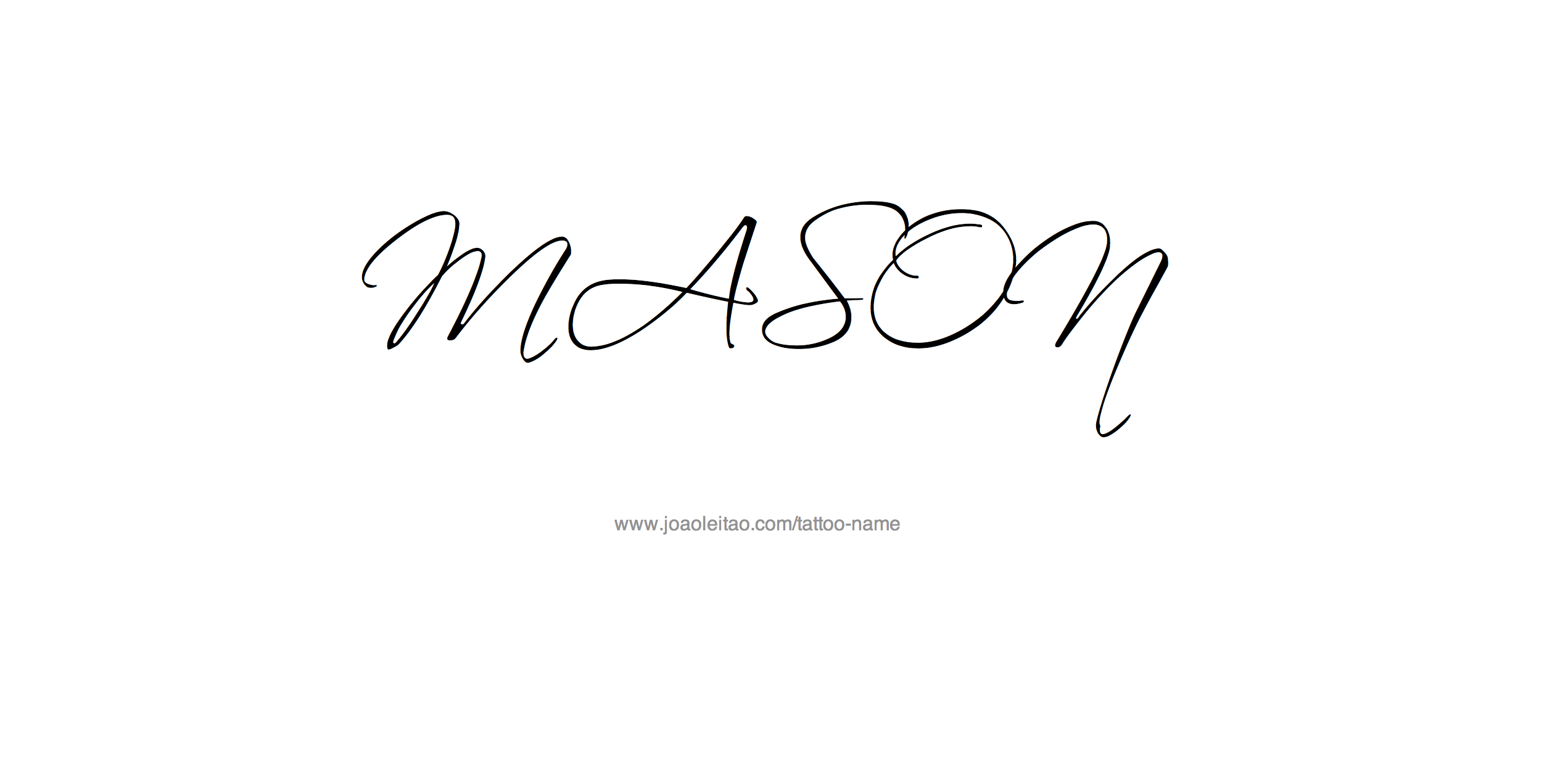 Tattoo Design Name Mason