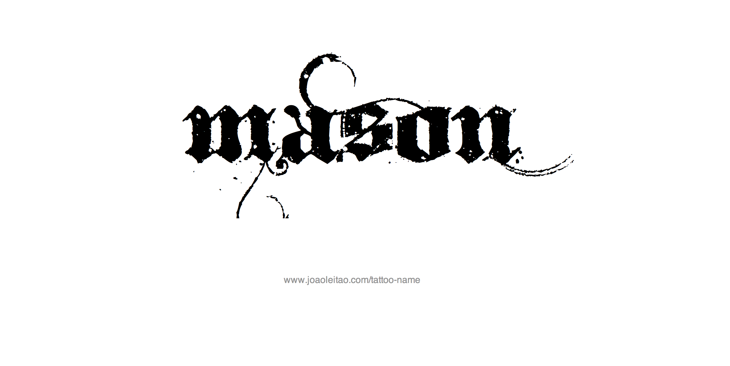 Tattoo Design Name Mason