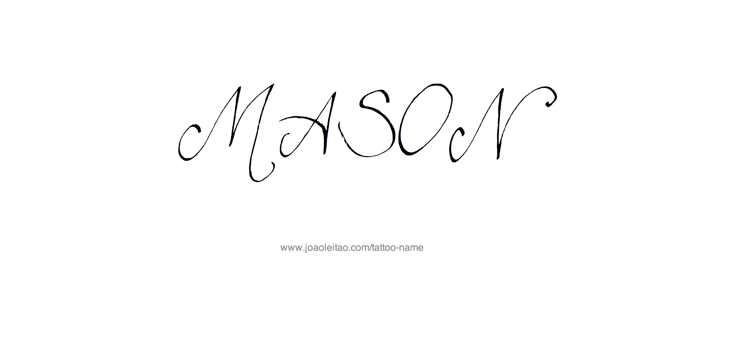 Tattoo Design Name Mason