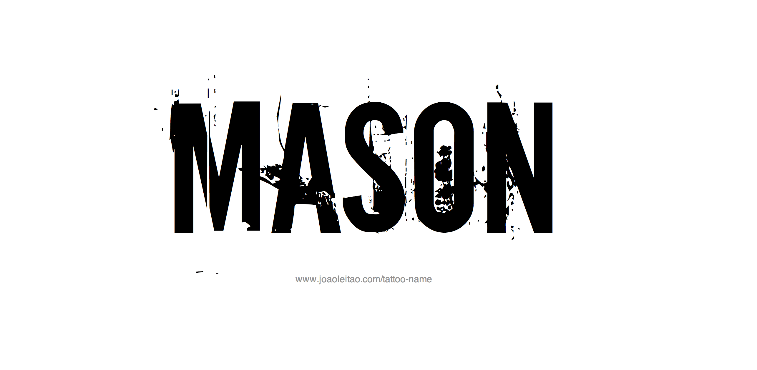 Tattoo Design Name Mason