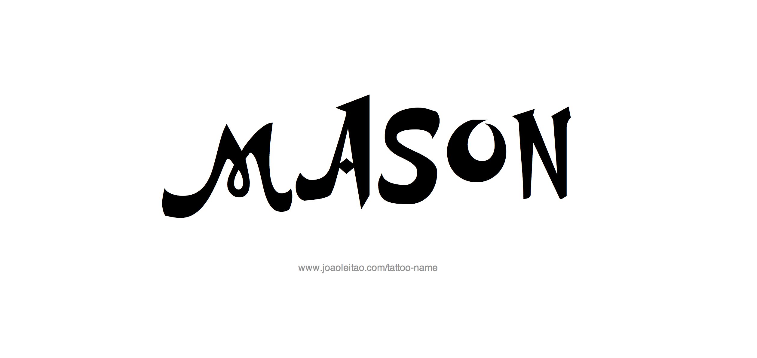 Tattoo Design Name Mason