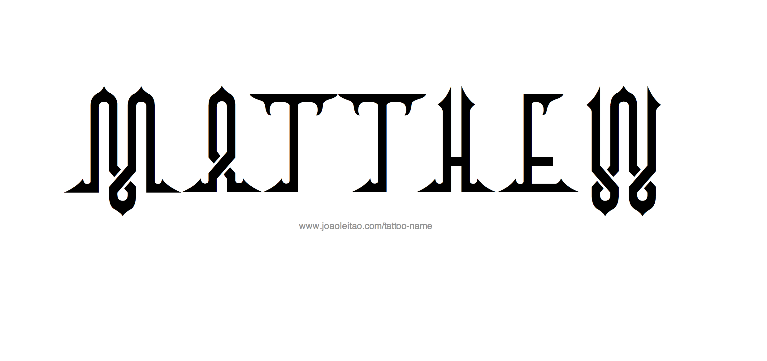 Tattoo Design Name Matthew